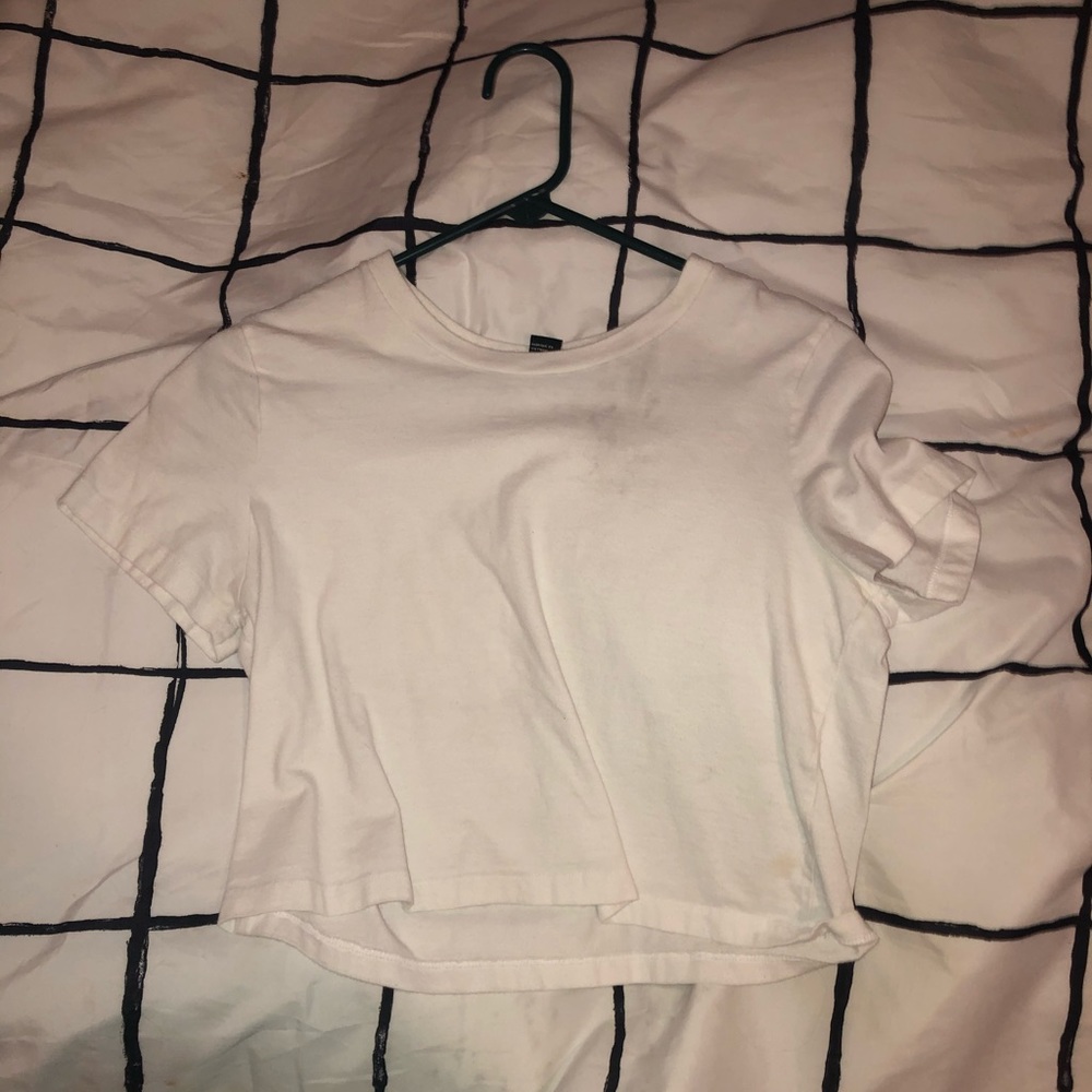 White crop top